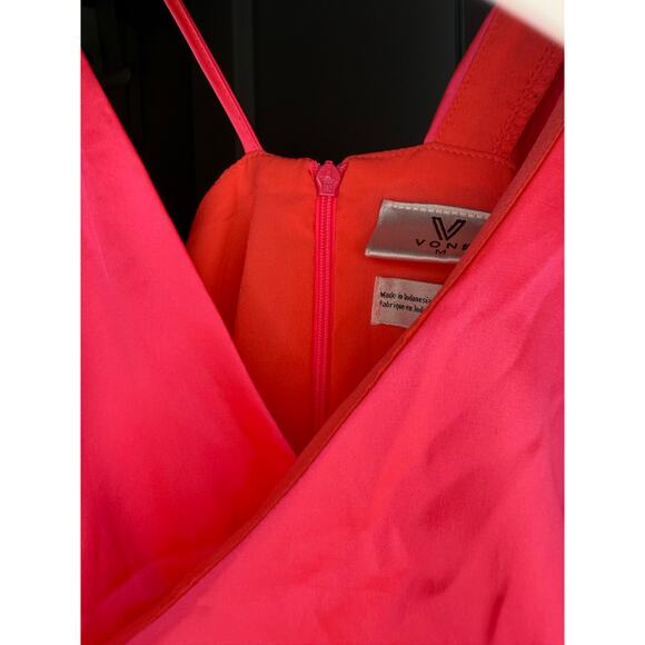 NWT Anthropologie Vone Ruffle Pink Yuli Midi Dress Women's Size M - Picture 3 of 6